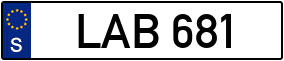 Trailer License Plate